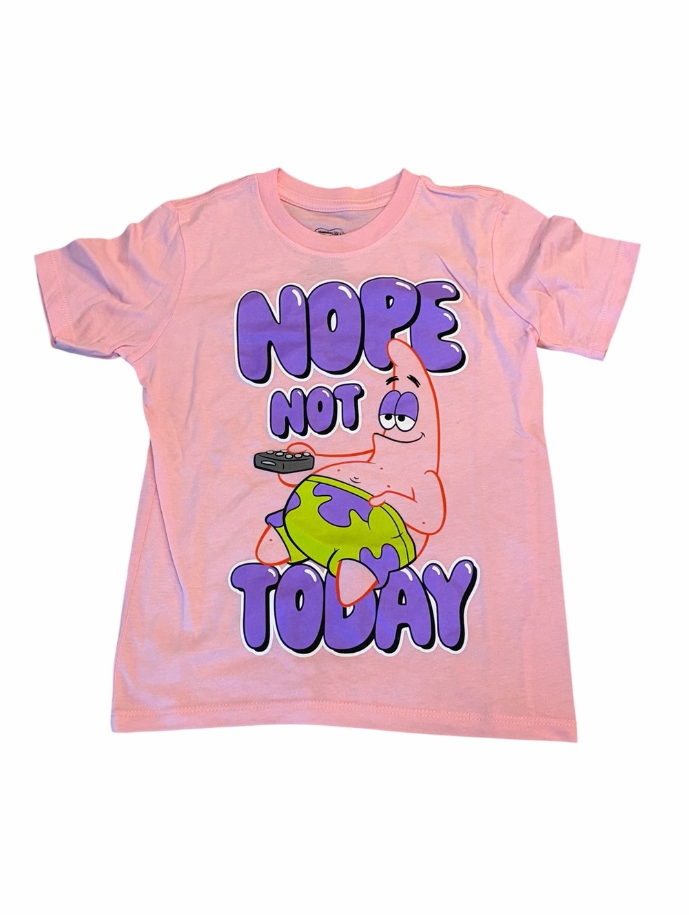 SpongeBob SquarePants Patrick “Nope Not Today” Graphic Tee | Kids XS 4/5